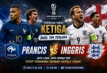 Prancis vs Inggris, Duel Tim Terluka Demi Harga Diri Terakhir