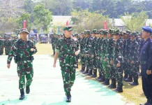 Pangdam XX/Tuanku Imam Bonjol Tutup Karya Bakti Skala Besar Kodim 0420/Sarko
