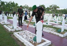 Kasrem 042/Gapu Ziarah dalam Rangka Hut Ke-1 Kodam XX/Tuanku Imam Bonjol
