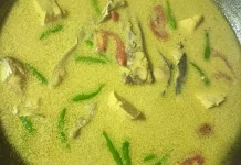 Menu Rumahan Gulai Kuning Patin Tahu Putih