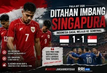 Ditahan Singapura 1-1, Indonesia Gagal ke Semifinal Piala AFF 2026