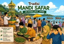 Mandi Safar Air Hitam Laut, Tradisi Jambi yang Sarat Makna