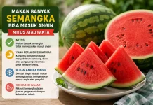 Mitos atau Fakta Makan Banyak Semangka Menyebabkan Masuk Angin