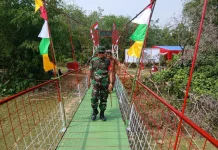 Danrem 042/Gapu Resmikan Jembatan 120 Meter dan Sumur Bor Hasil TMMD ke-129 di Bungo