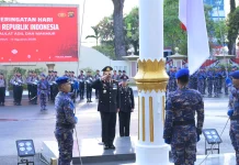 Wakapolda Jambi Pimpin Upacara HUT ke-81 Kemerdekaan RI