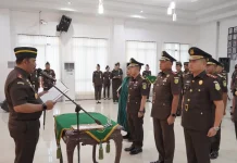 Lantik Pejabat Utama, Kajati Tegaskan Integritas Percepatan Penegakan Hukum