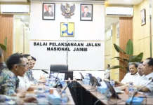 Pemkab Muaro Jambi Dukung Percepatan Pelebaran Jalan Lintas Mendalo