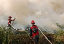 Tim TRC Berhasil Padamkan Api di Desa Sekumbung Selama 2,5 Jam