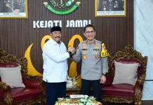 Kapolda Jambi Sampaikan Ucapan Selamat Hari Lahir Kejaksaan Republik Indonesia