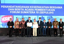 Gubernur Teken MoU Forum Sumatera Sepuluh, Perkuat Sinergi Pembangunan