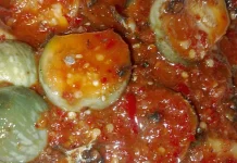 Sambal Ikan Teri Terong Hijau