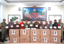 Korem Salurkan 25Ribu Masker, Meminimalkan Kesehatan dari Karhutla