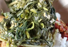 Tumis Daun Ubi Kayu Lembut dan Gurih