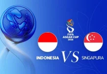 Indonesia Tak Terkalahkan dalam Tiga Pertemuan Terakhir dengan Singapura