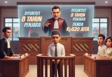Kasus Narkotika, Terdakwa Bayumi Dituntut Delapan Tahun Penjara