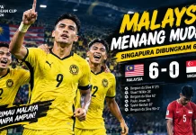 Malaysia "Menang Mudah", Singapura Dibungkam 6-0