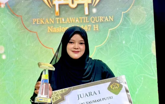 Seprina Tri Fani Raih Juara 1 PTQ ke 55 Cabang Tausyah