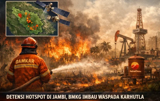 BMKG Deteksi 34 Hotspot di Jambi dan Masyarakat Diminta Waspada Karhutla