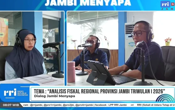 Pendapatan Negara Jambi pada Triwulan I 2026 Tumbuh 80,46 Persen