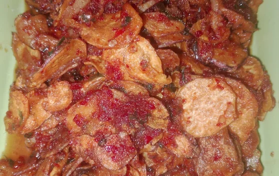 Sambal Ubi Rambat Cabai Merah