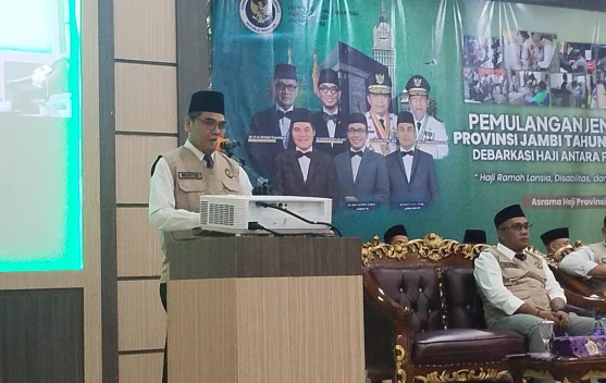 Total Jemaah Haji yang Telah Tiba di Jambi Sebanyak 887 Orang