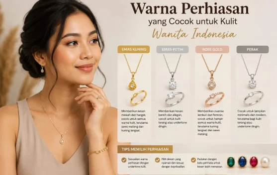 Warna Perhiasan yang Cocok untuk Kulit Wanita Indonesia