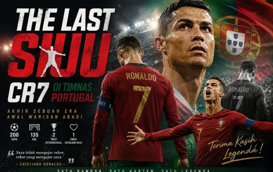 The Last SIUU: Perpisahan Emosional Cristiano Ronaldo Bersama Timnas Portugal
