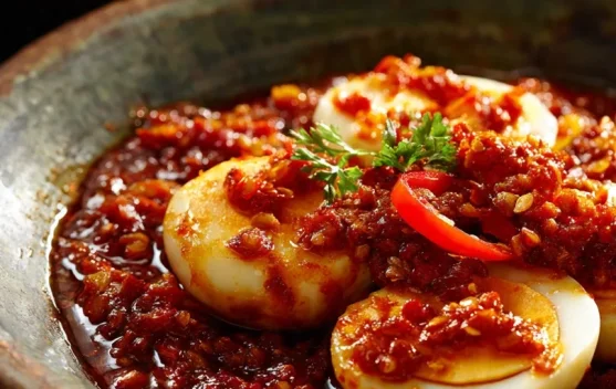 Telur Rebus Asam Manis yang Menggoda