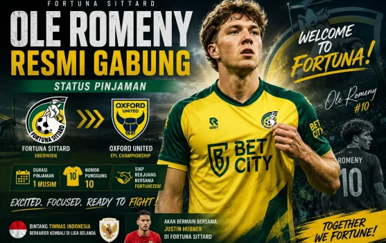 Fortuna Sittard "Pulangkan" Ole Romeny ke Eredivisie
