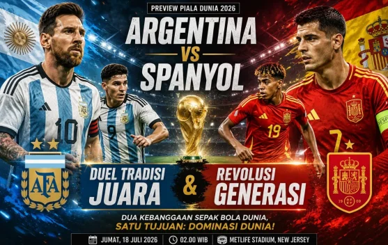 Argentina vs Spanyol, Duel Tradisi Juara dan Revolusi Generasi
