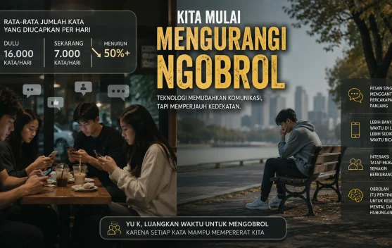 Banyak Chat, Sedikit Bicara: Kebiasaan Mengobrol Kian Memudar