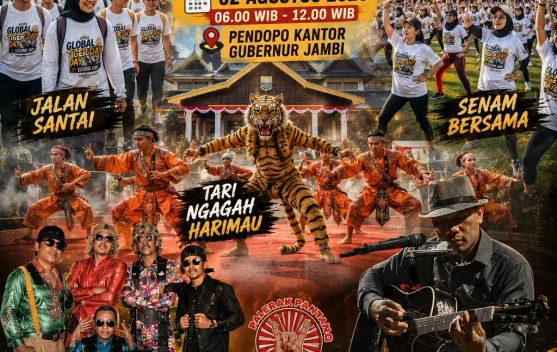 Festival Global Tiger Day 2026 Akan Digelar di Pendopo Kantor Gubernur Jambi