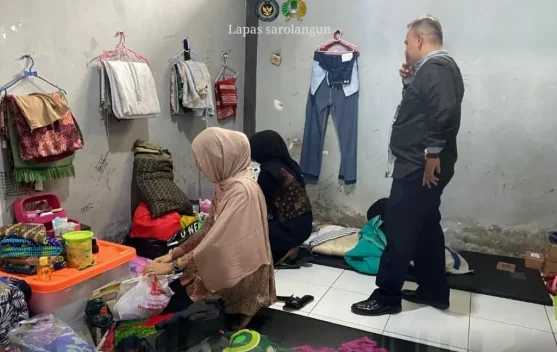 Lapas Sarolangun Gelar Penggeledahan Blok Hunian Warga Binaan Wanita
