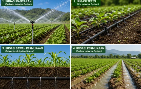 Mengenal Empat Sistem Irigasi Pertanian, Mana yang Paling Efisien?