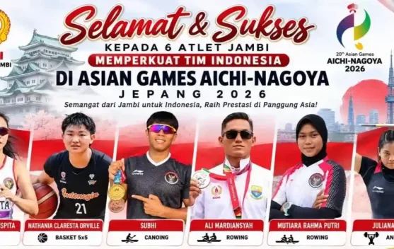 Enam Atlet Jambi Tembus Skuad Indonesia di Asian Games 2026