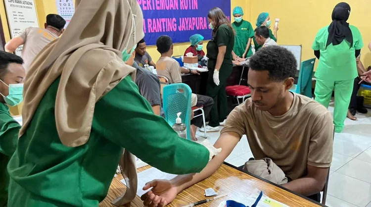 Polresta Jayapura Kota Gelar Pemeriksaan Kesehatan