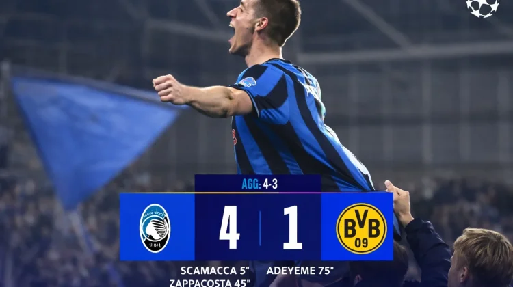 Atalanta Mengejutkan Borussia Dortmund di Liga Champions Eropa