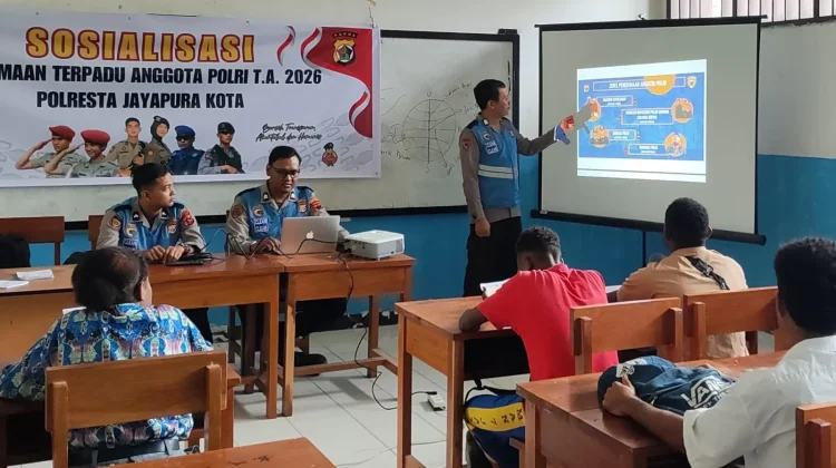 Polresta Jayapura Sosialisasi Rekrutmen Polri ke Sekolah