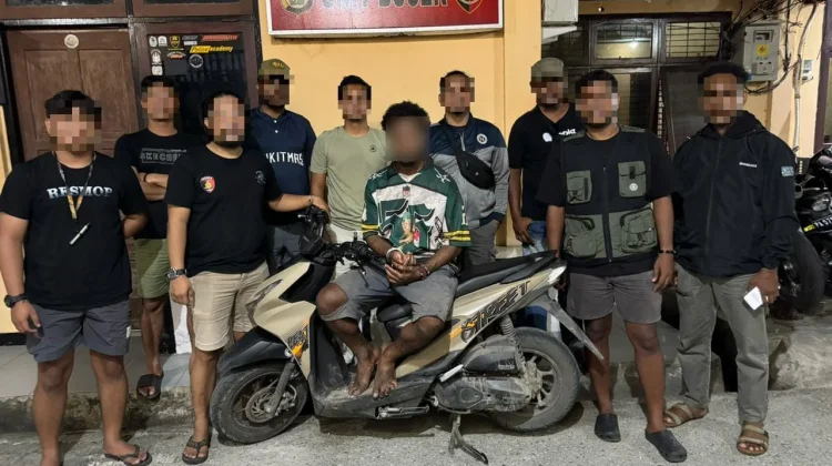 Satreskrim Polres Jayapura Amankan Pelaku Curanmor dan Barang Bukti di Jayapura