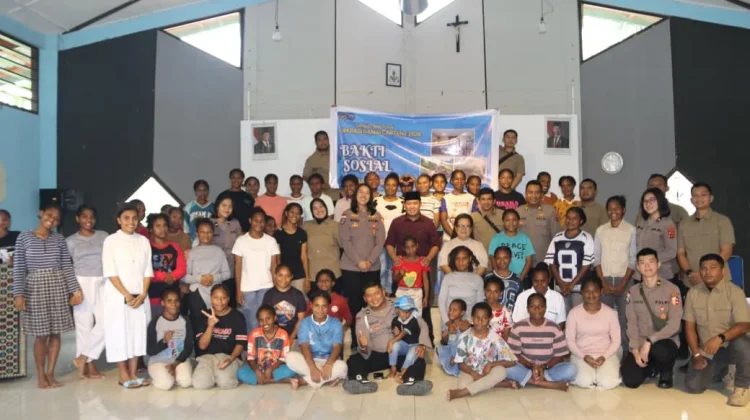 Satgas ODC Salurkan Bantuan Sosial di Panti Asuhan Sentani