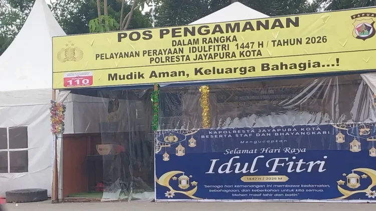 Masyarakat Entrop Kota Jayapura Menyambut Positif Posko Lebaran