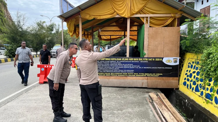 Kapolresta Jayapura Kota Cek Pos Pengamanan Ops Ketupat