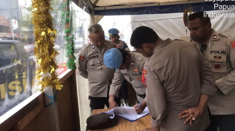 Sipropam Polresta Gelar Pengecekan Personel di Pos Operasi Ketupat Cartenz 2026