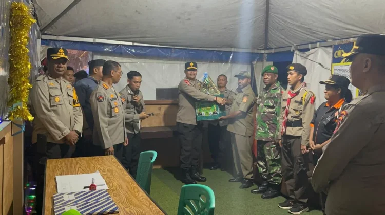 Polda Papua Lakukan Pengecekan Pos Ops Ketupat Cartenz di Kota Jayapura