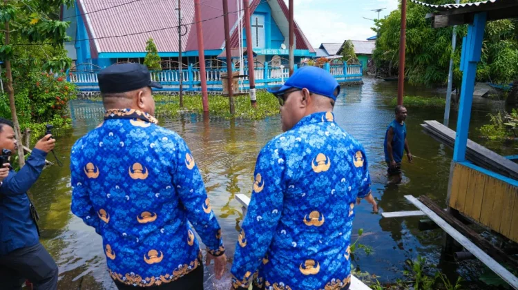 Danau Sentani Meluap, Ratusan KK Terdampak di Sekitar Danau