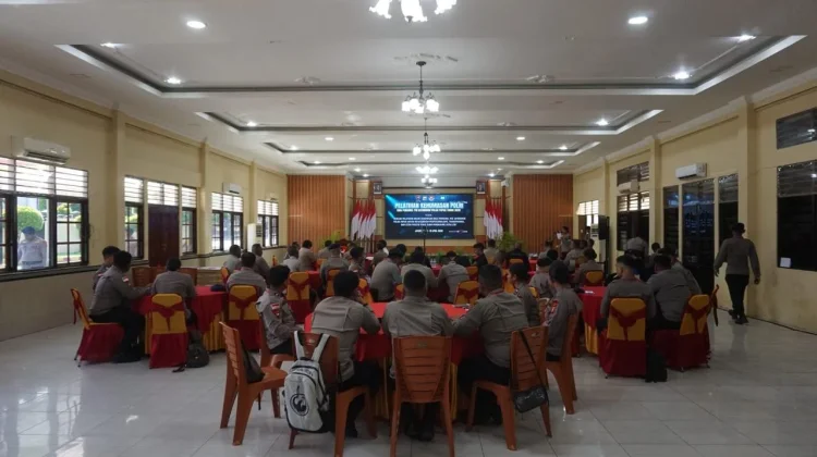 Satbrimob Polda Papua Menggelar Pelatihan Kehumasan Polri
