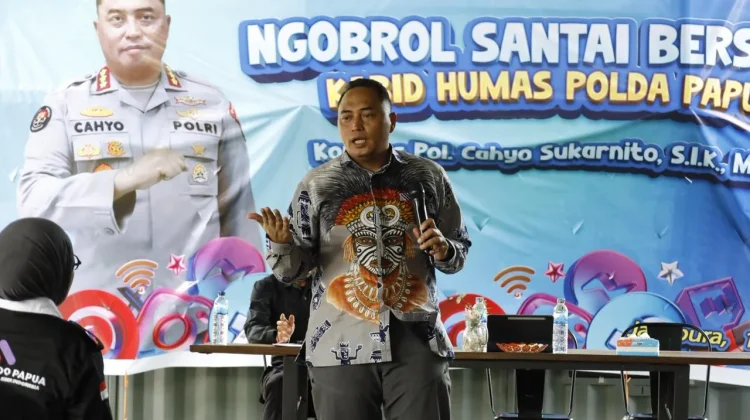 Humas Polda Papua dan Komunitas Digital Perkuat Sinergi Melalui “Ngobrol Santai”