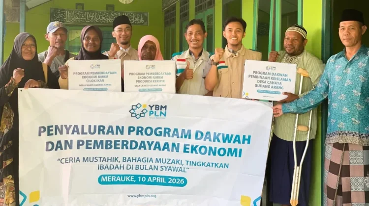 YBM PLN Salurkan Bantuan UMKM hingga Sarana Dakwah di Merauke