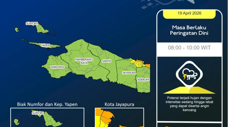 BMKG Imbau Waspada Hujan Lebat dan Angin Kencang