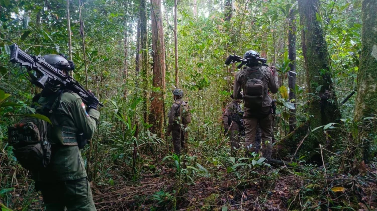 Satgas ODC Melaksanakan Patroli Usai Kontak Tembak di Yahukimo